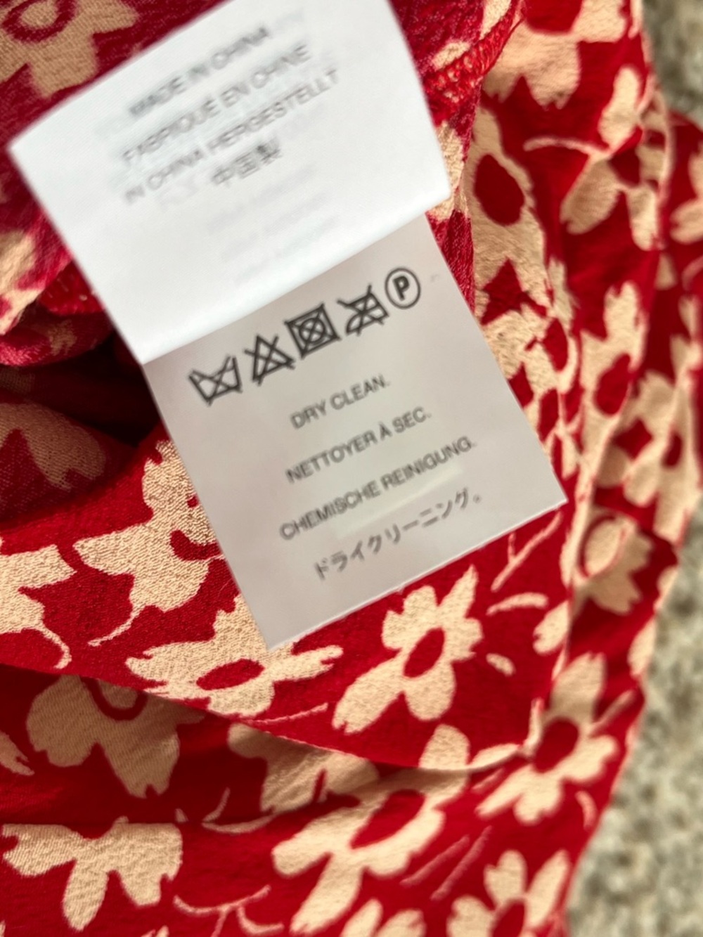 Madewell Floral Wrap Romper Red Cream Daisy Print Womens 6 Cottagecore - Picture 10 of 10